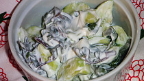 Okurkovo - šruchový salát
