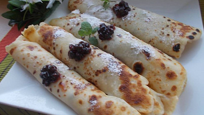 Palačinky s ovocem a ovesnými vločkami