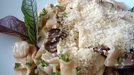 Pappardelle s hříbkovo-smetanovou omáčkou