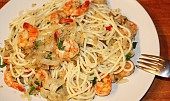 Peprné krevety objímané špagetami (Peprné krevety objímané špagetami)