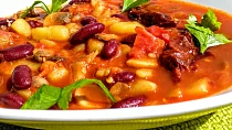 Houbovo - fazolová směs s chilli a rajčaty