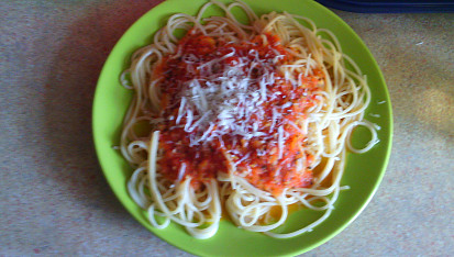 Špagety pomodoro