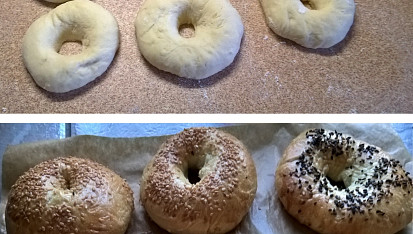 Domácí bagel