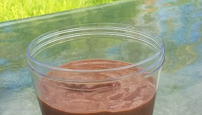 ''Pudink'' z avokáda a nektarinky