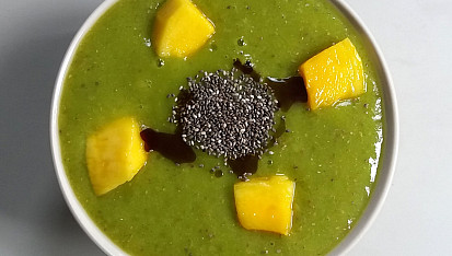 Smoothie miska, Smoothie miska banán-mango-špenát