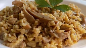 Bulgur s hlívou a sojovou smetanou