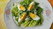 Hlávkový salát s vařenými vejci, Hlávkový salát s vařenými vejci 