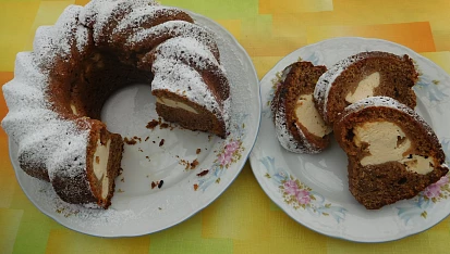 Kakaová bábovka s tvarohem