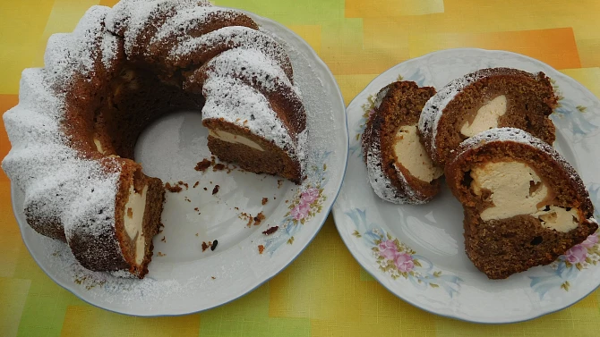 Kakaová bábovka s tvarohem, Kakaová bábovka s tvarohem
