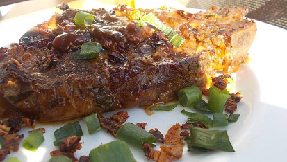Krkovička v zázvorové marinádě s chilli papričkou
