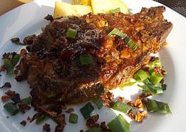 Krkovička v zázvorové marinádě s chilli papričkou