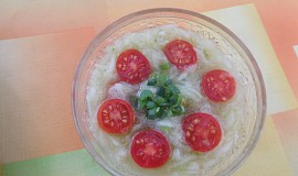 Okurkovo-rajčatový salát