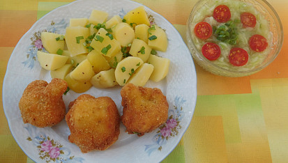 Smažený květák, Smažený květák
