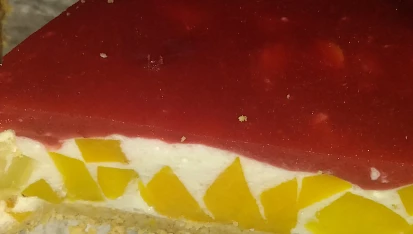 Tvarohový  ovocný dort