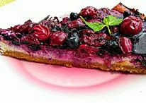 Višňovo-borůvkový cheesecake