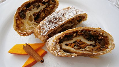 Závin s hokkaido-jablečnou náplní
