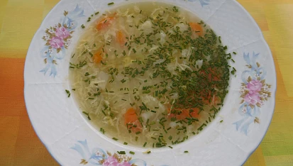Zeleninová polévka s vajíčkem a nudlemi, Zeleninová polévka s vajíčkem a nudlemi