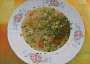 Zeleninová polévka s vajíčkem a nudlemi