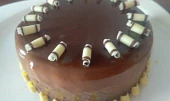 Cheesecake s broskvovou příchutí a polevou Mirror