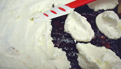 Křehký koláč s mřížkou