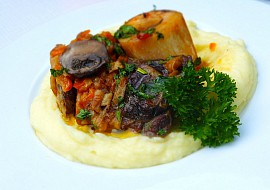 Ossobuco s houbami