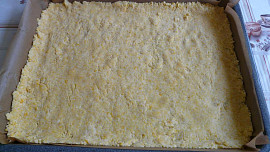 Švestkový koláč s bílkovou mřížkou