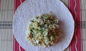 Tortilla plněná kuřecím masem
