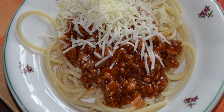 Boloňské špagety s mletým masem podle Petry