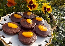 Čokoládové mini dortíky z piškotu