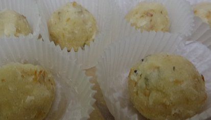 Levandulové vánoční kuličky, Zkouška do košíčků - vyhovuje