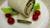 Tortilla s fazolovou pomazánkou