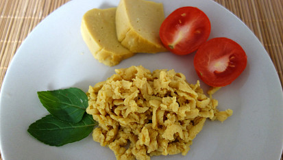 Veganský cizrnový sýr (bez ořechů, soji a agaru)