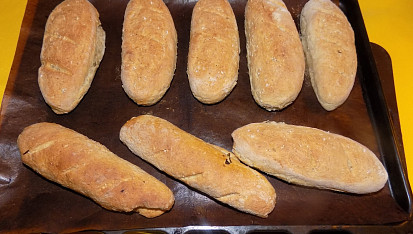 Domácí bagety s ovesnými vločkami