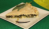 Slaný koláč plněný mangoldem (Porce slaného mangoldového koláče)