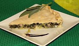 Slaný koláč plněný mangoldem
