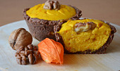 Zdravé tvarohovo-hokaidové muffiny v kakaovém košíčku