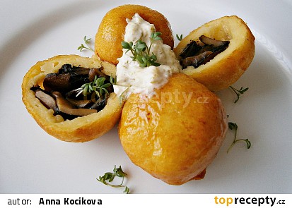 Bramborové krokety se žampionovou náplní