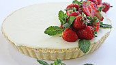 Krémový koláč z bílé čokolády a mascarpone