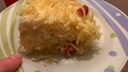 Pečené sýrové špagety