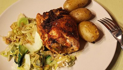 Plněná kuřecí prsa v pikantním koření, Plněná kuřecí prsa v pikantním koření