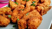 Smažený patizon potřený ostrým ajvarem