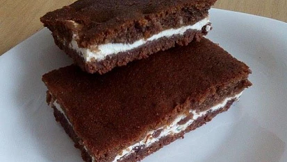 Super jednoduchá tvarohovo-kakaová buchta