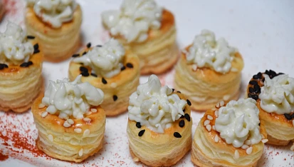 Amuse-bouche z listového těsta