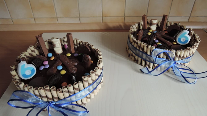 Dětský dort s ganache