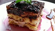 Odlehčené banánové "tiramisu"  (bez cukru, smetany, šlehaček, pomazánkového másla apod.)