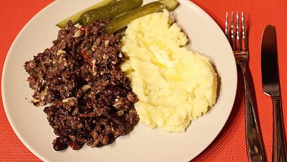 Smaženice z jelitového prejtu a červených fazolí, Smaženice z jelitového prejtu a červených fazolí