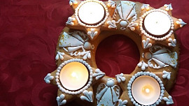 Adventní perníkové svícny
