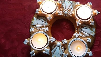 Adventní perníkové svícny