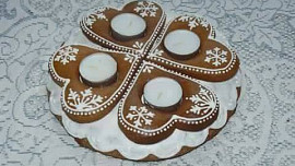 Adventní perníkové svícny