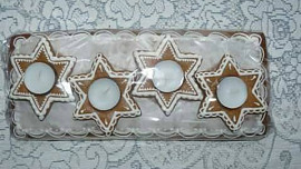 Adventní perníkové svícny